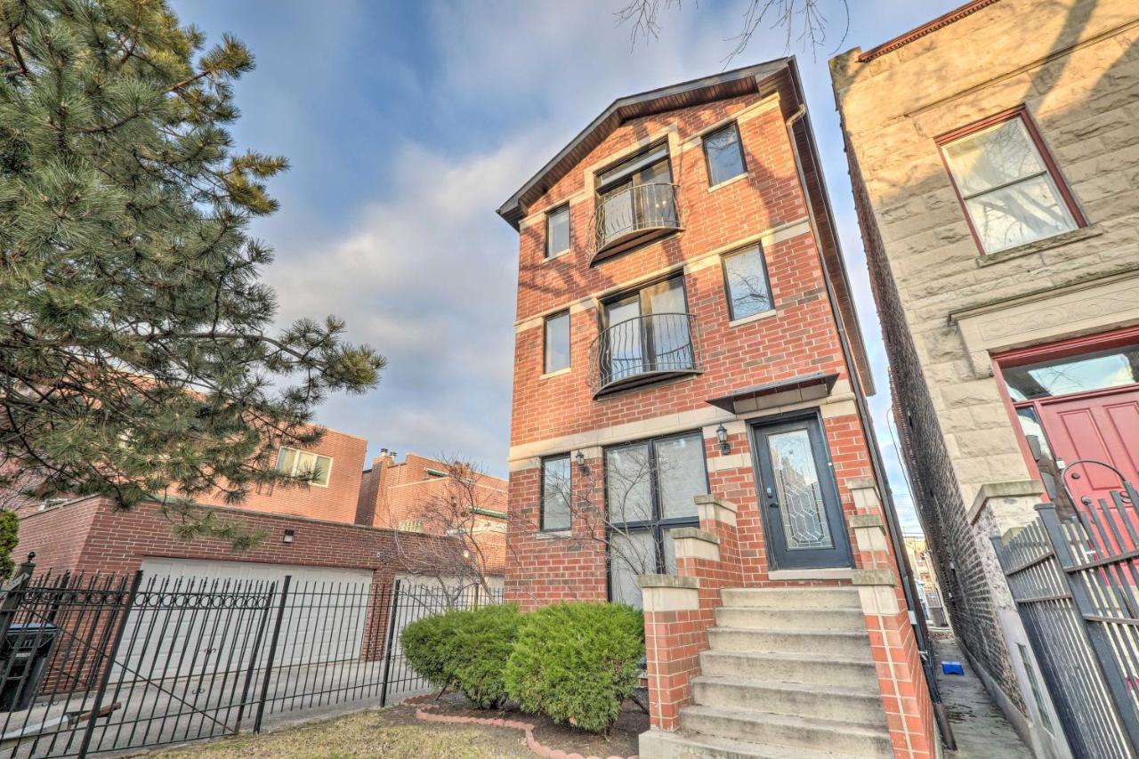 Chicago Condo With Balcony Walk To Cta Stations! Exterior photo